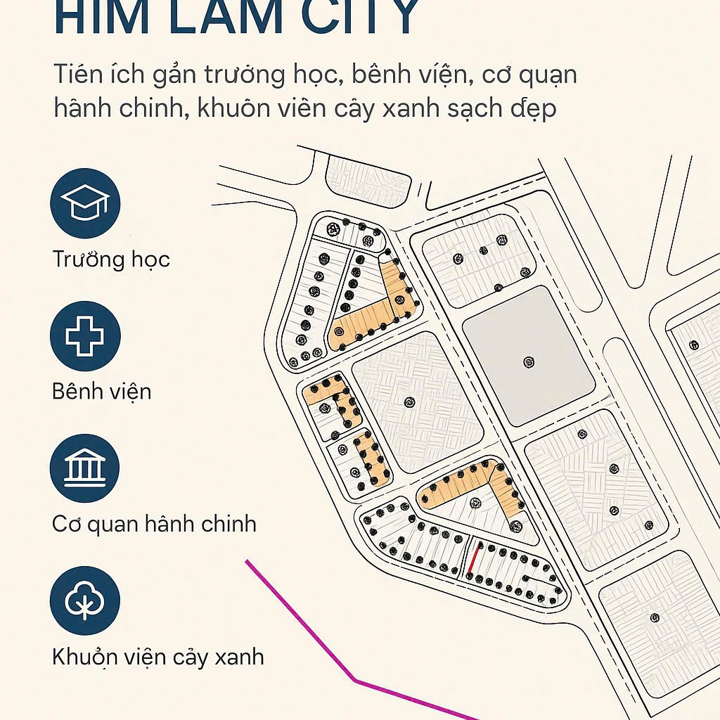 Bán đất mặt đường 20.5m tổ 17 Him Lam