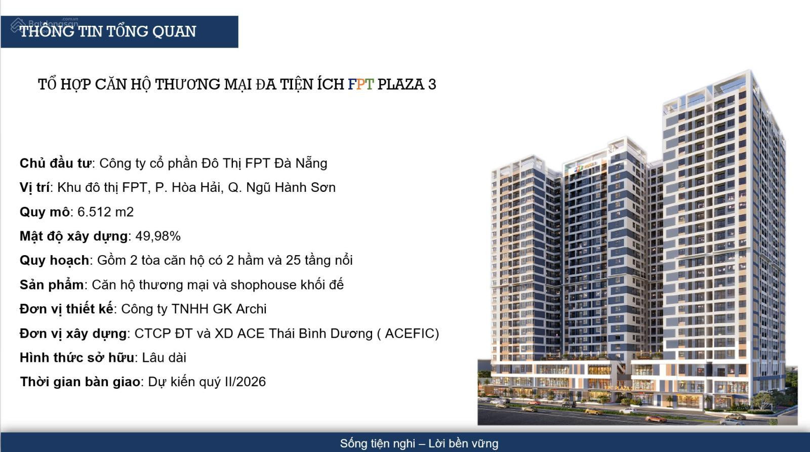 CĂN HỘ 2 PHÒNG NGỦ FPT PLAZA3 -ĐÀ NẴNG