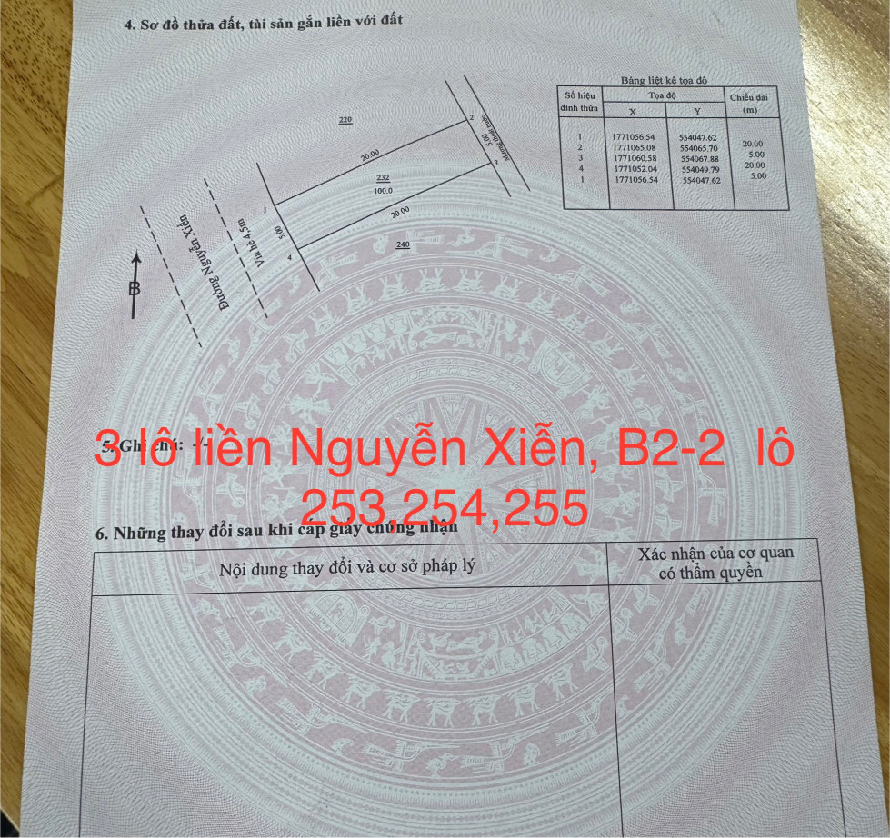 3 lô Đất đường Nguyễn Xiển, Khuê Mỹ, NHSơn, Đ Nẵng, 300m2/18,x  tỷ