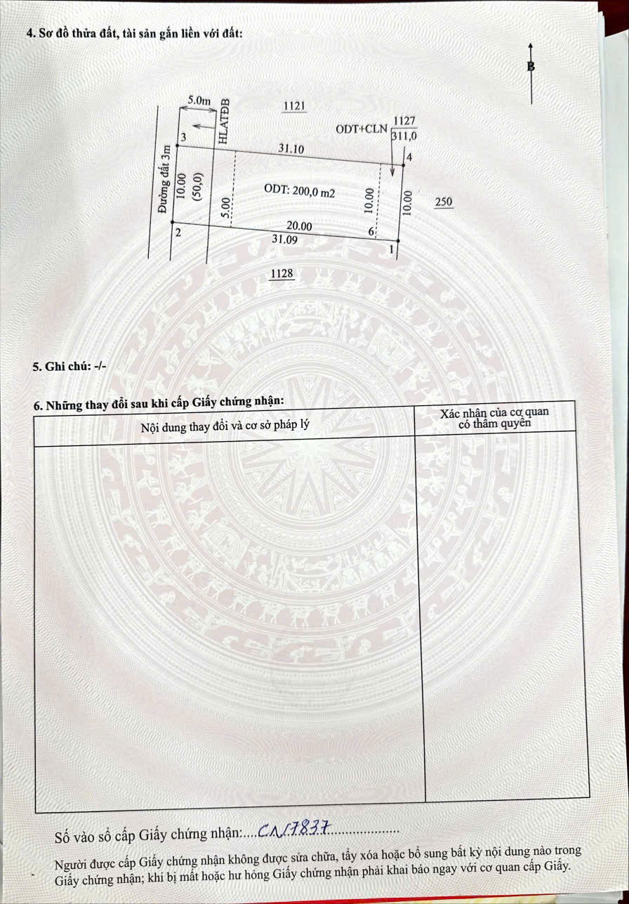 Bán đất 312.9m² ngang 10m giá 3.6 tỷ Phường Hòa Lợi gần bên khu công nghiệp Đồng An tiện xây nhà trọ