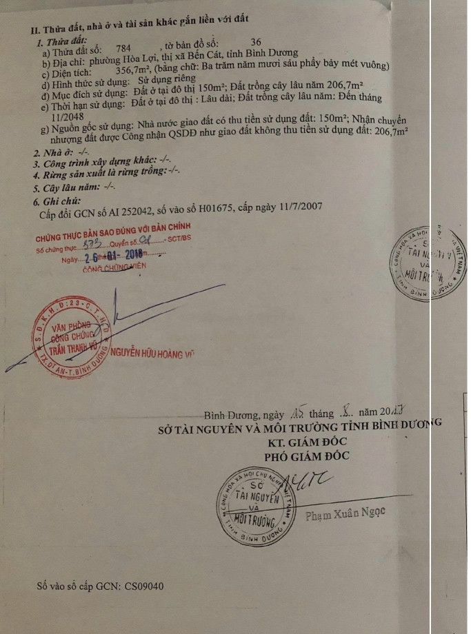 Chính chủ cần bán gấp mặt tiền đường Võ Nguyên Giáp sát Phòng Công Chứng Hoà Lợi giá tốt