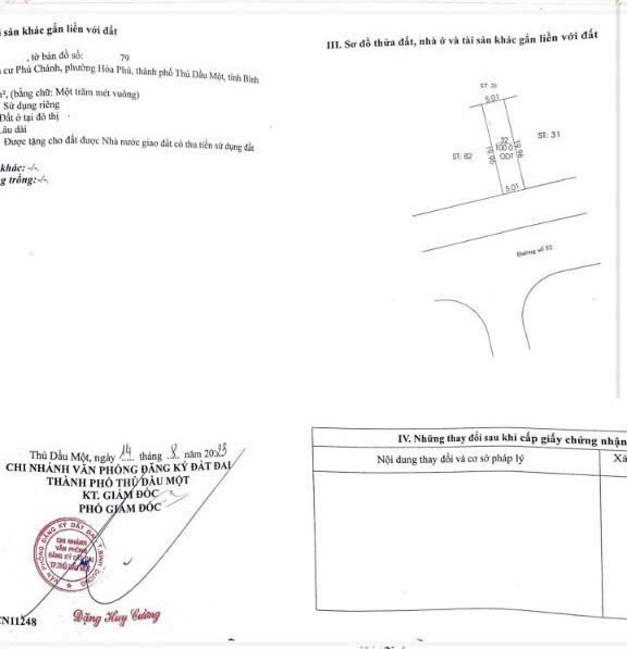 Chính chủ cần bán gấp lô đất mặt tiền đường số 52 Khu TĐC Phú Chánh B Siêu Đẹp