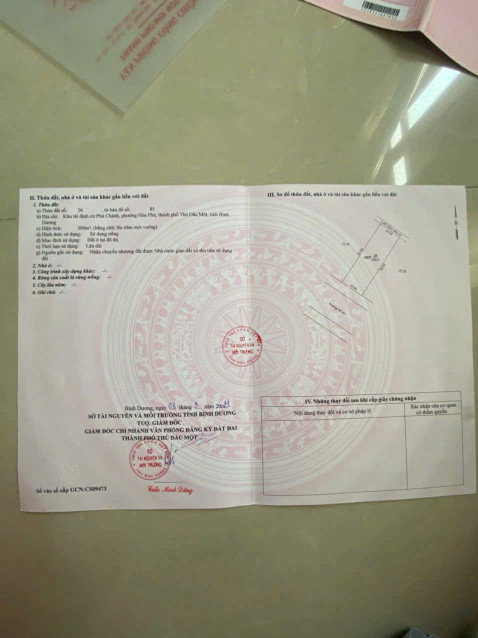 Bán đất 300m² 9.8 tỷ tại Phường Hoà Phú Thành phố Thủ Dầu Một. Ngay trung tâm thương mại lớn nhất đông nam á