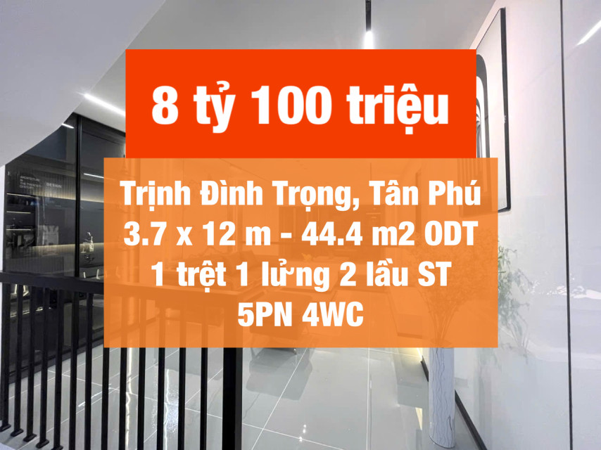 Nhà đẹp Trịnh Đình Trọng 5 phòng ngủ chỉ 8.1 tỷ