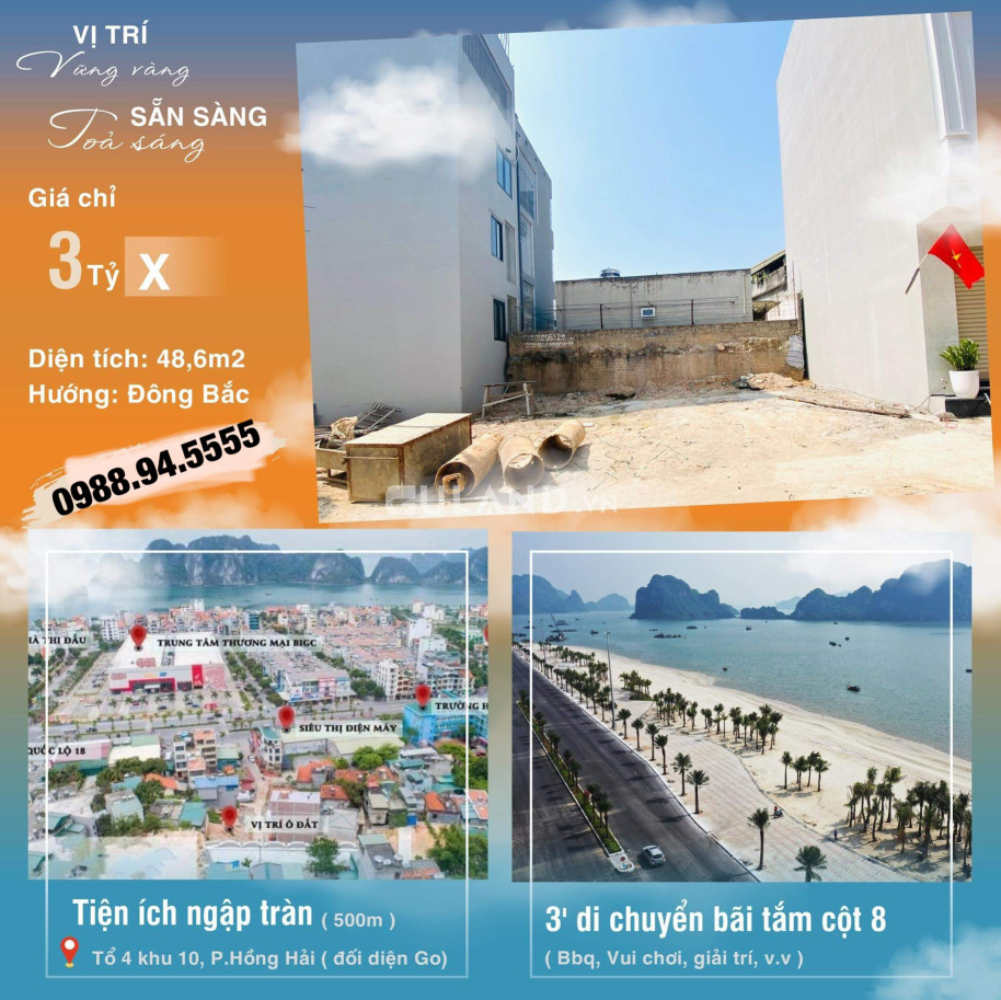 💥GIÁ SIÊU SỐC💥ĐẤT ĐỐI DIỆN BIGC-GO,HỒNG HẢI,HẠ LONG,QUẢNG NINH