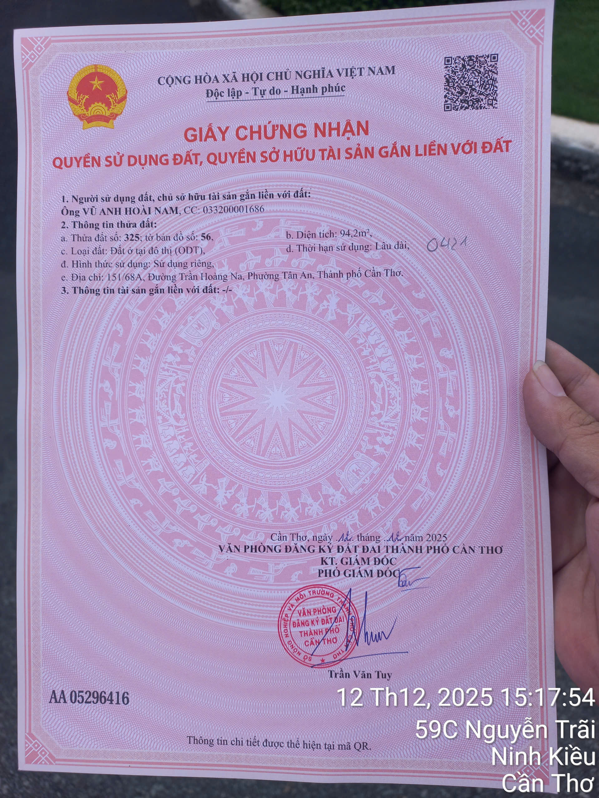 Chính chủ bán nhà mặt phố trần hoàng na, 8,2 tỷ, 94,2m2 giá siêu hời