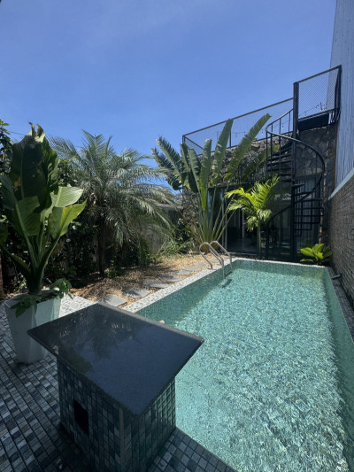 #  Villa Sân Vườn, sát Bờ Chương Dương, Nghiêm Xuân Yêm, Nam Việt Á, 126m2, ngang 5.4m, 5.x tỷ