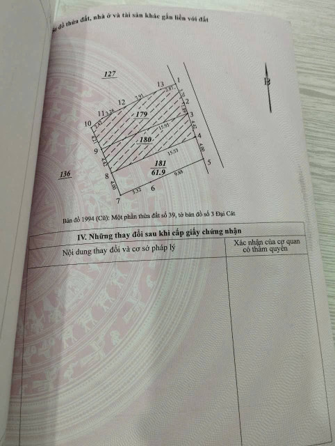 Bán đất 60.3m² 7 tỷ tại Phường Liên Mạc Quận Bắc Từ Liêm