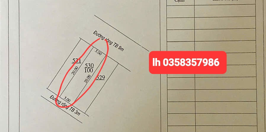 Bán đất 100m² ngang 5m giá 1.5 tỷ Phường Linh Sơn