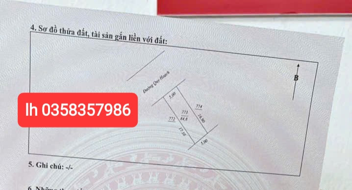 Bán đất 84.8m² ngang 5m giá 2.06 tỷ Phường Linh Sơn