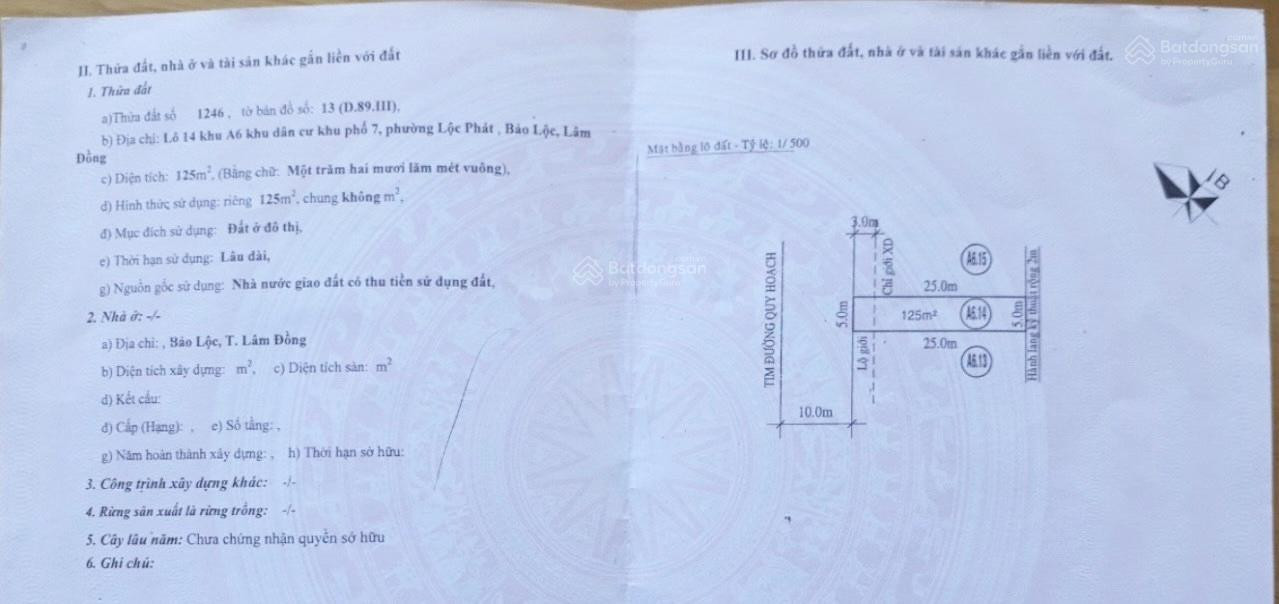 Bán đất đường lạc long quân