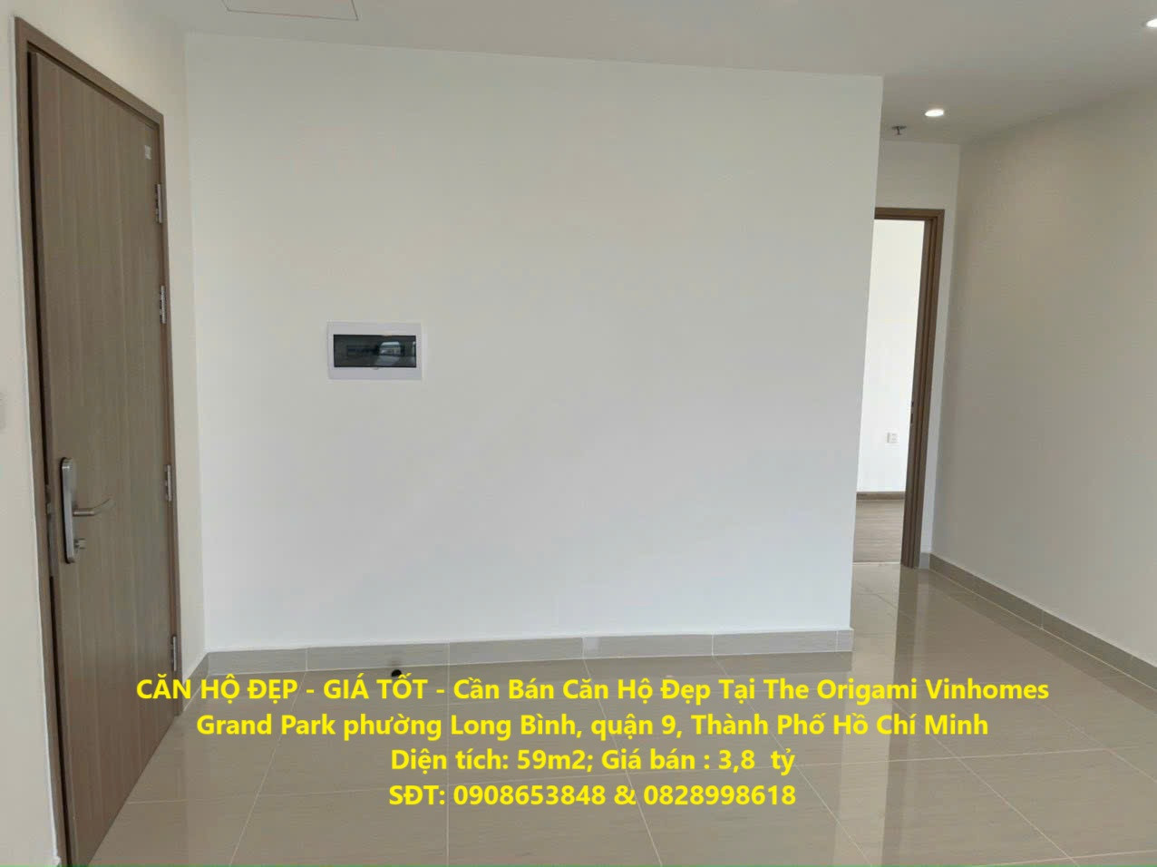 CĂN HỘ ĐẸP - GIÁ TỐT - Cần Bán Căn Hộ Đẹp Tại The Origami Vinhomes Grand Park quận 9