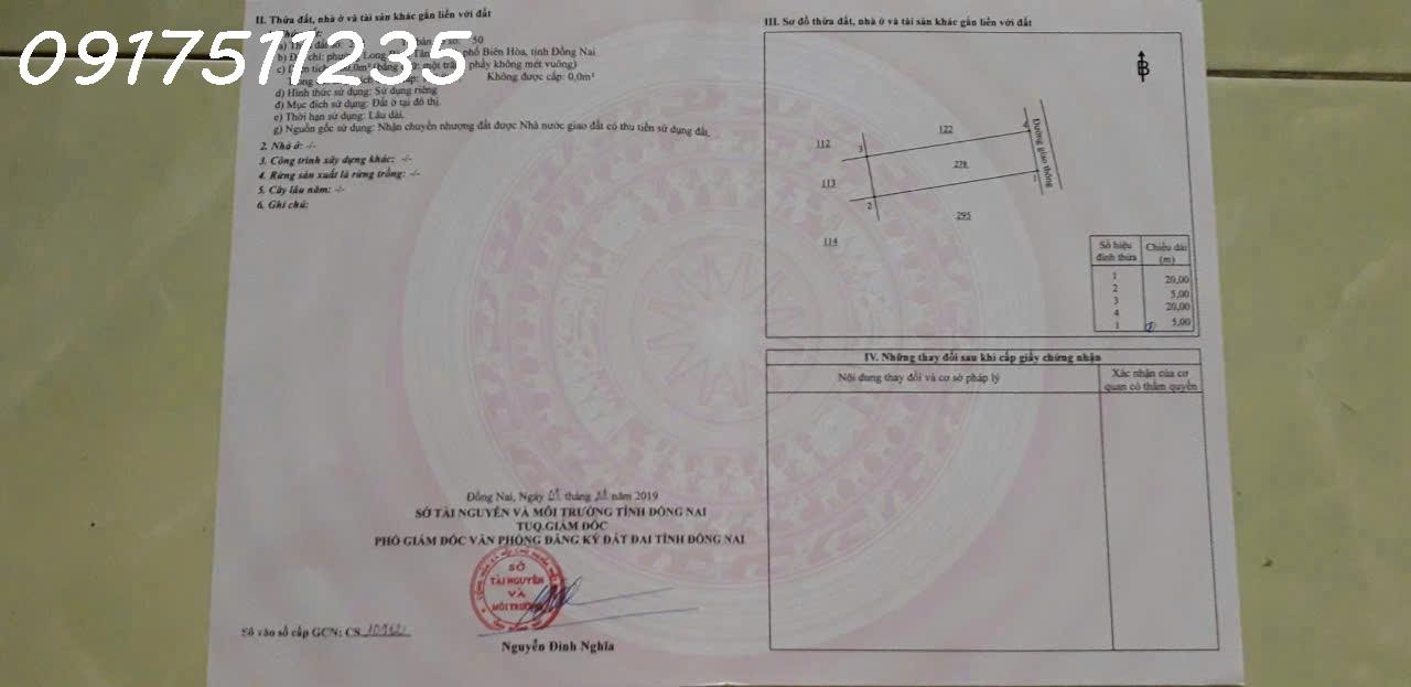 BÁN LÔ ĐẤT THỔ CƯ LONG BÌNH TÂN, BIÊN HÒA – HẠ TẦNG HOÀN THIỆN, GIÁ ĐẦU TƯ