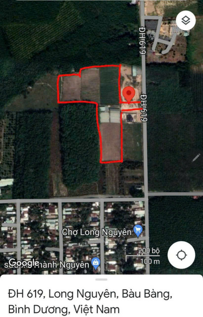 Bán đất 32311 m² ngang 31m giá 32 tỷ Phường Long Nguyên có skc làm Xưởng.