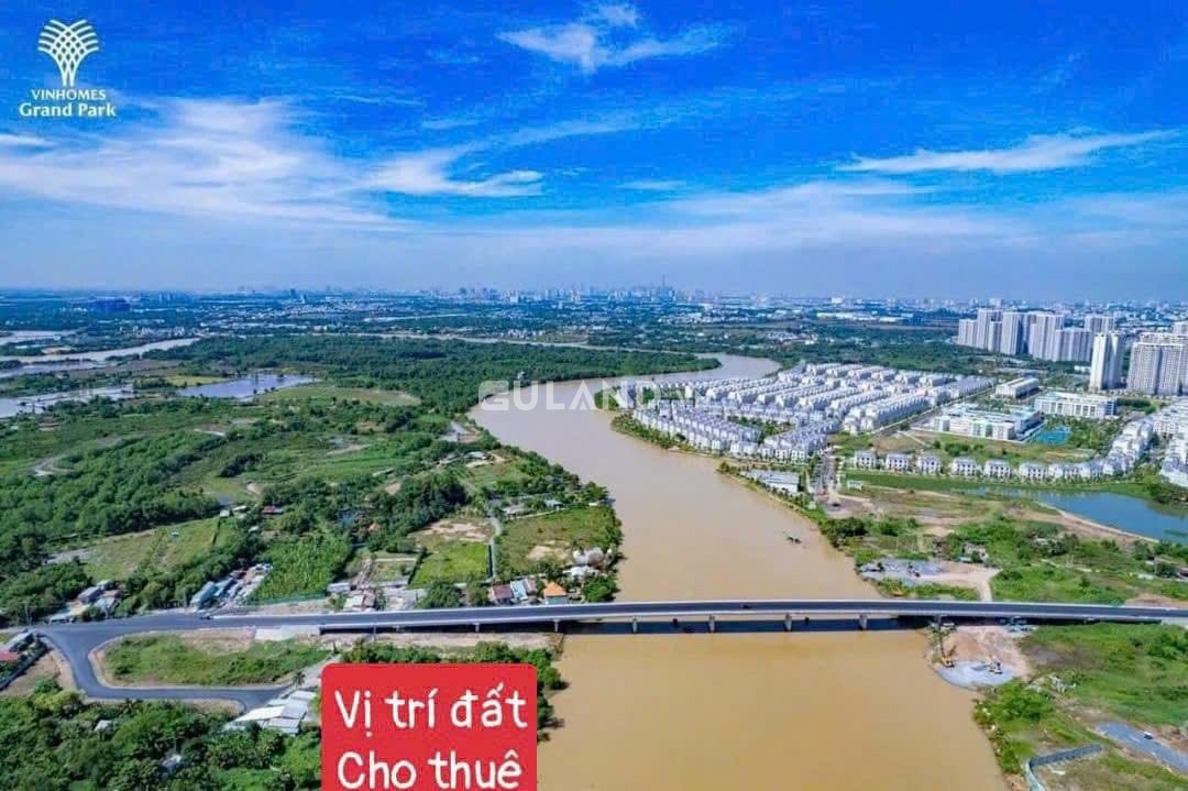 BDS HVL Cho thuê đất 1,5ha Full thổ cư, Long Phước, Quận 9, tiếp giáp sông