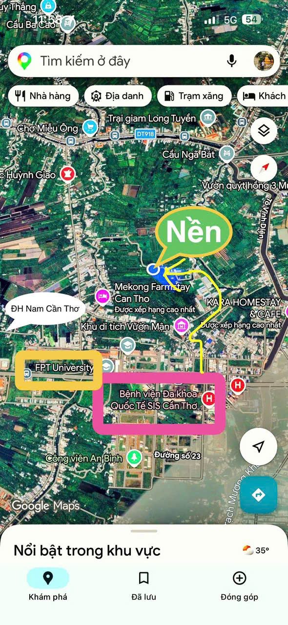 💥💥💥 Bán Nền Thổ Cư Gần Trường ĐH FPT và BV Nhi Đồng Thuộc Rạch Ngã Bát Khu Di Tích Vườn Mận P. Long Tuyền TP. Cần Thơ.