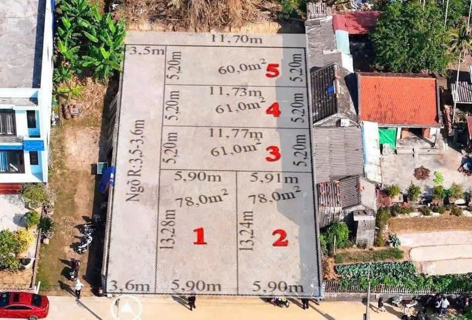 Bán đất 78m² ngang 5,9m giá 1.05 tỷ Phường Lưu Kiếm( Đông Sơn) liên hệ 0362558882