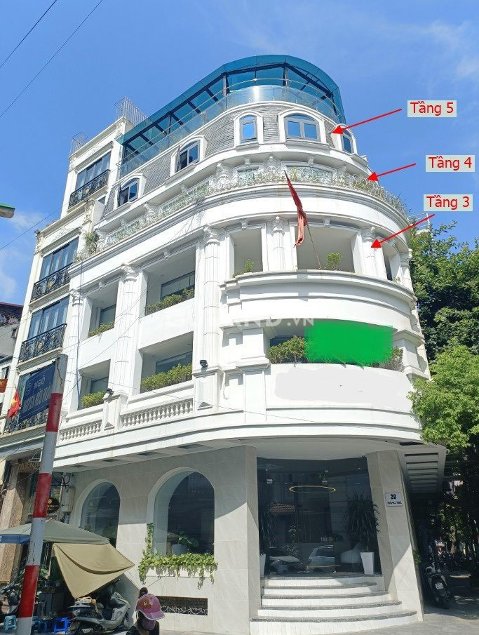 Cho thuê văn phòng giá rẻ tại trung tâm Hà Nội: Các tầng 3 - 4 - 5 và 6 số 20 Hàng Tre, Hòan Kiếm