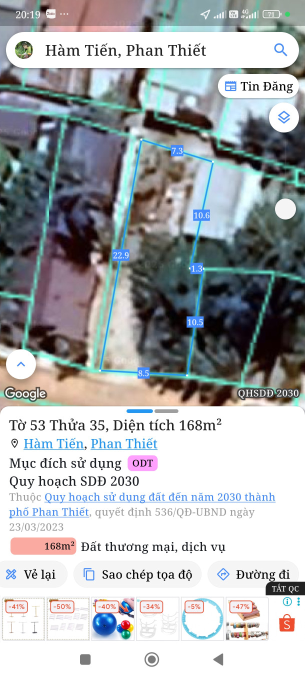 Bán đất 168m² Phường Mũi Né