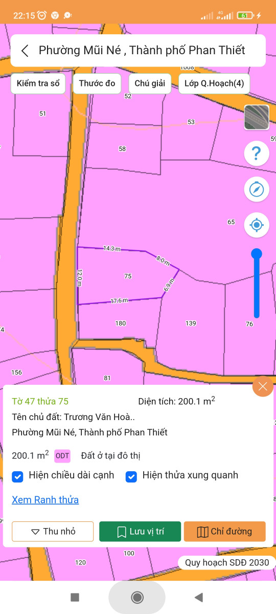 Cần bán đất wiew biển.