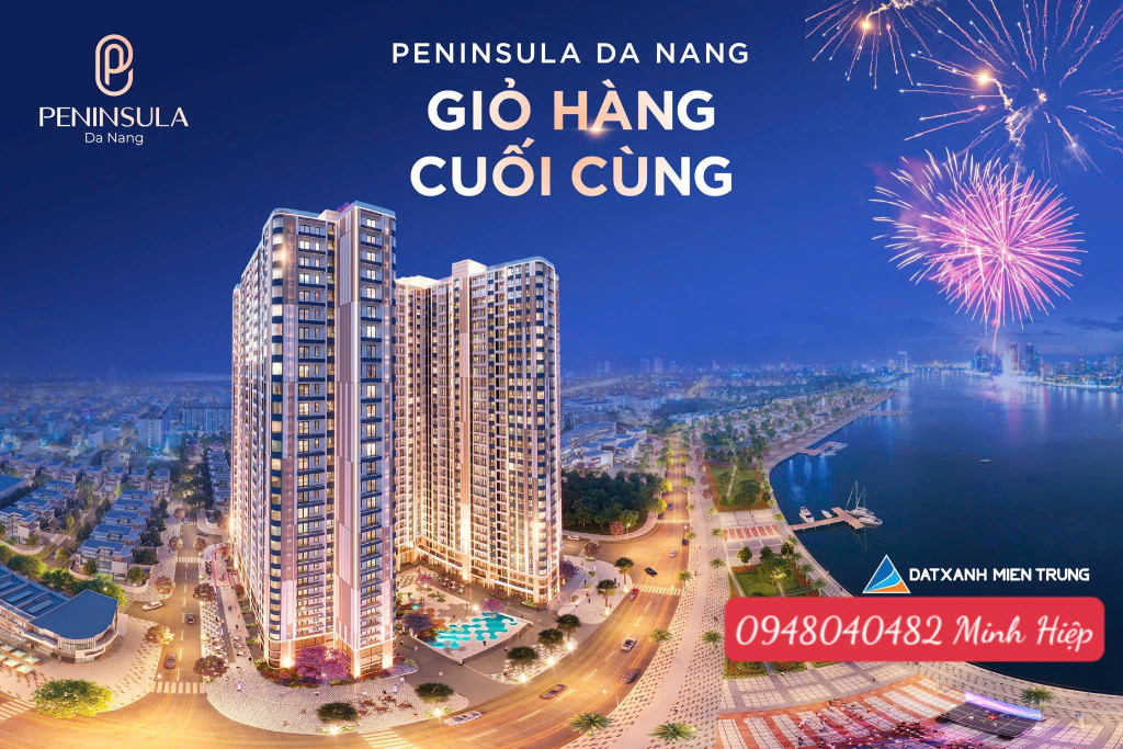 Căn hộ cao cấp Peninsula Đà Nẵng với pháp lý, sổ hồng lâu dài riêng từng căn, mật độ XD chỉ 44%