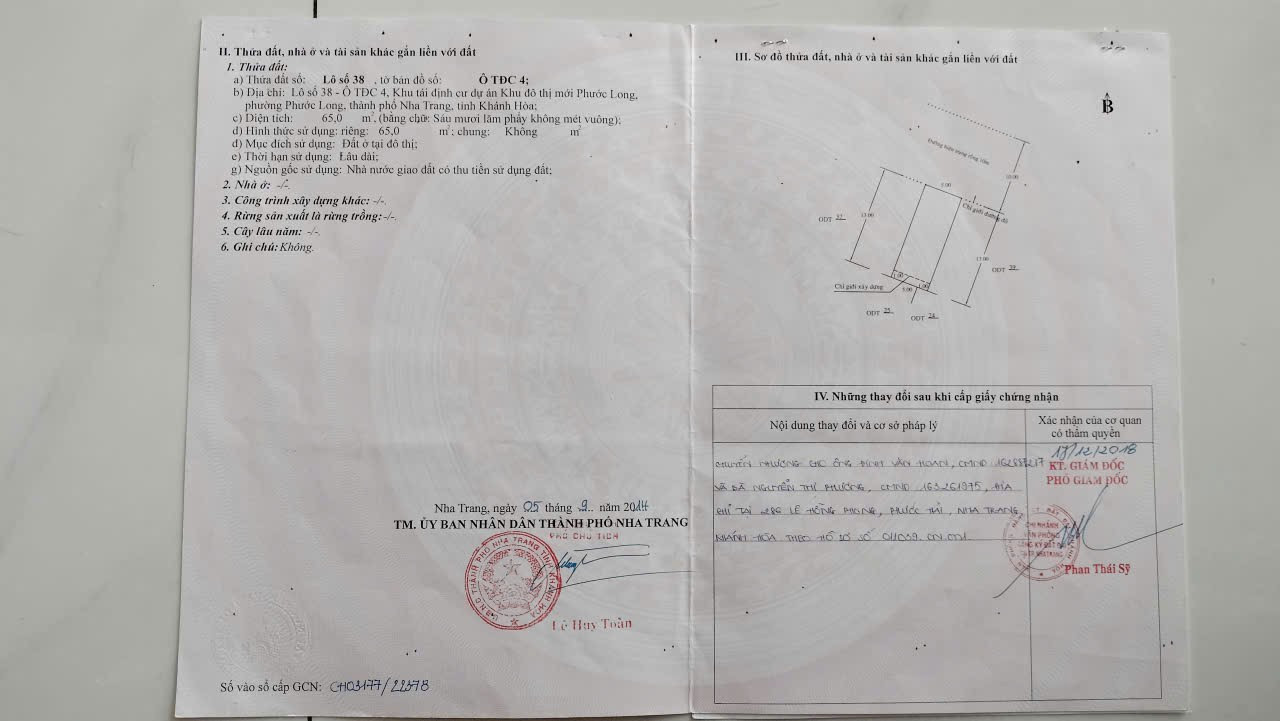 Bán nhà 65m² ngang 5m giá 6.3 tỷ Phường Nam Nha Trang