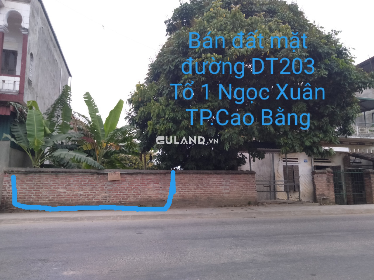 Bán đất mặt đường DT203 Tổ 1 Ngọc Xuân , Thành Phố Cao Bằng