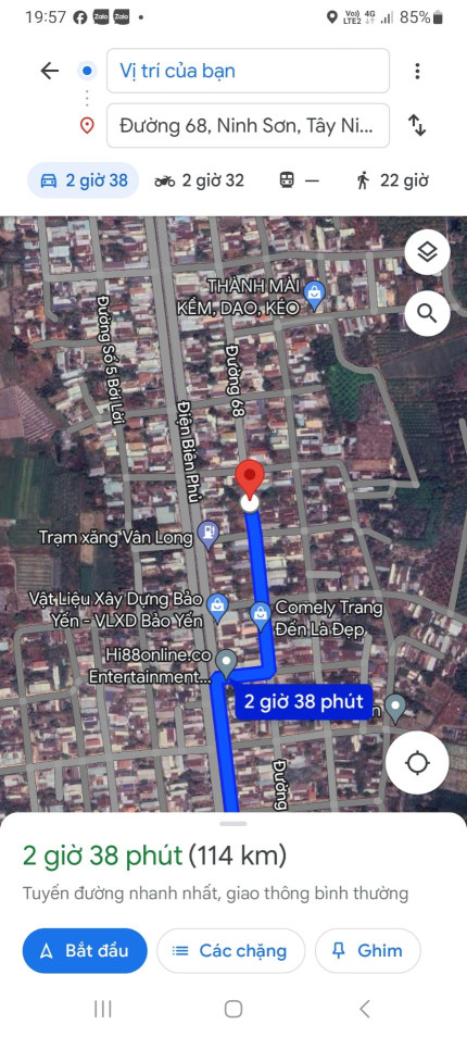 Bán đất 242.7m² 1.6 tỷ tại Phường Ninh Sơn Thành phố Tây Ninh