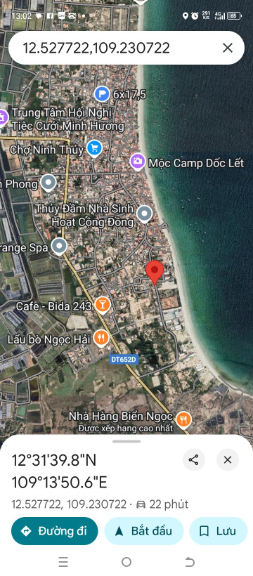 LH 0938156791 Hiếu. 
Bán đất 284m² 2.8 tỷ tại Phường Ninh Thủy Thị xã Ninh Hòa