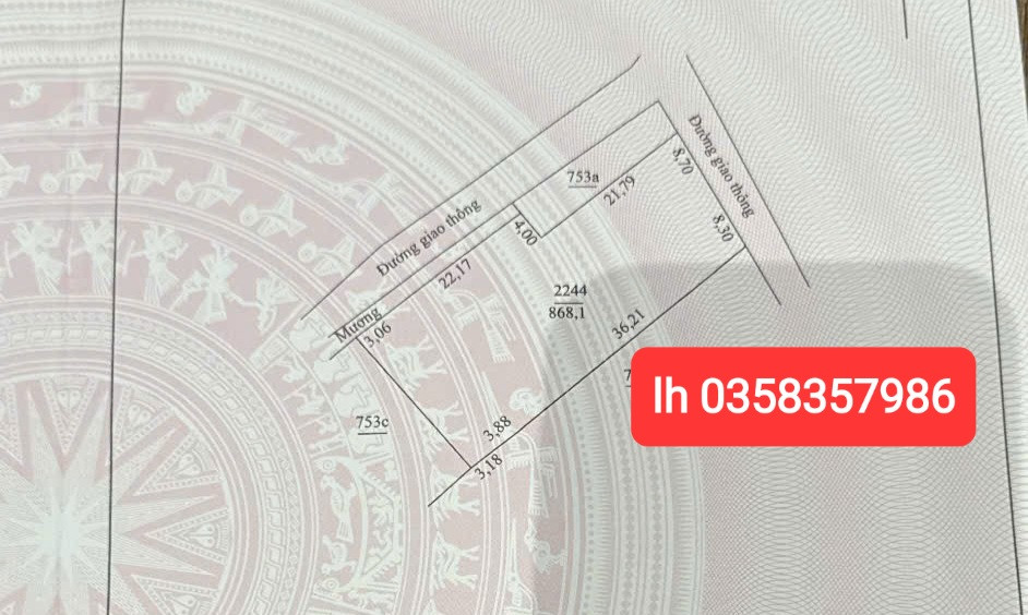 Bán đất 868.1m² ngang 17m giá 15.6 tỷ Phường Phổ Yên