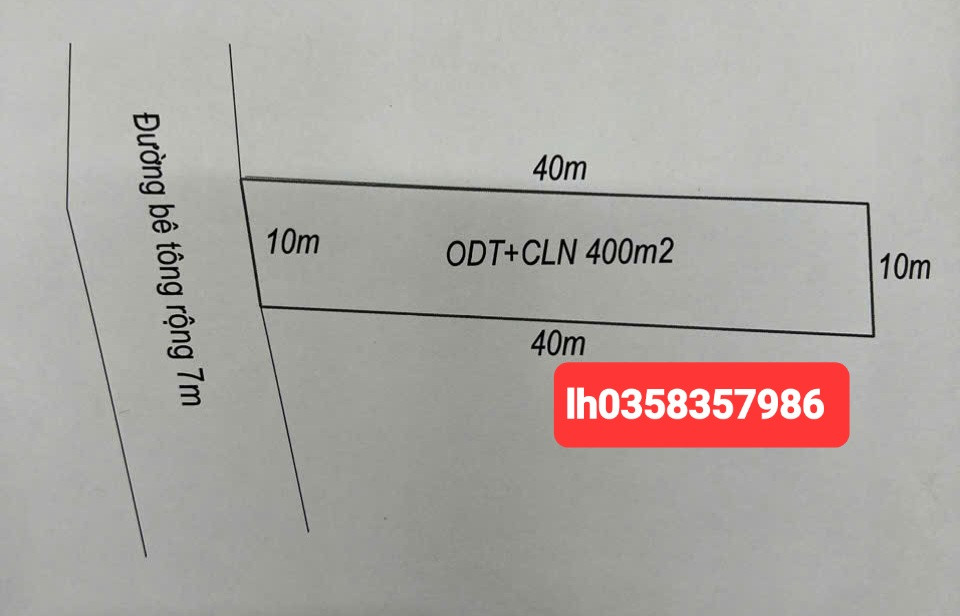 Bán đất 400m² ngang 10m giá 2.5 tỷ Phường Phổ Yên