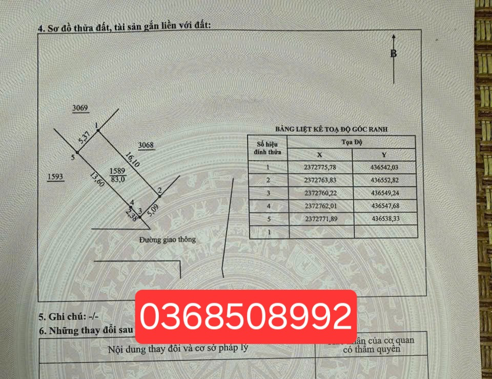Bán đất 83m² ngang 5m giá 1.15 tỷ Phường Phổ Yên