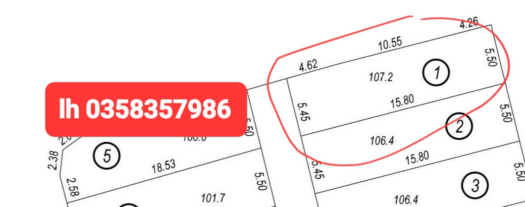 Bán đất 107.2m² ngang 5.5m giá 880 triệu Phường Phổ Yên