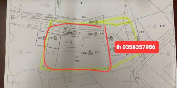 Bán đất 1800m² giá 9 tỷ Phường Phổ Yên