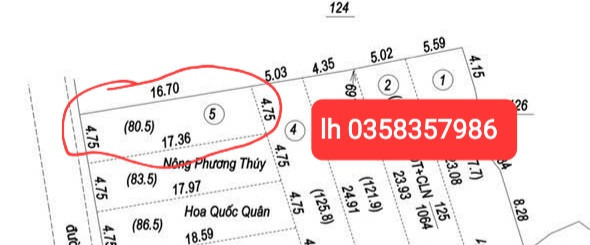 Bán đất 80.5m² full thổ cư ngang 4.75m giá 1.01 tỷ tại Phường Phổ Yên
