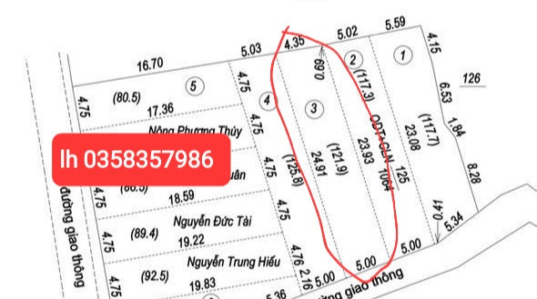 Bán đất 121.9m² full thổ cư ngang 5m giá 1.4 tỷ tại Phường Phổ Yên