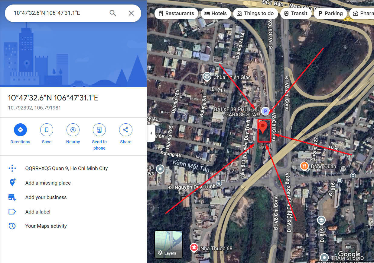 BDS  HVL [NC] CHO THUÊ 700m2 ĐẤT MTKD VÕ CHÍ CÔNG Q9 CÓ 625m2 thổ cư
