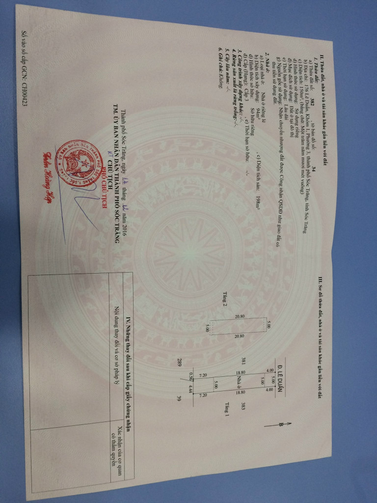 Bán nhà MT Lê Duẩn 150.1m² ngang 5m giá 8.5 tỷ Phường Phú Lợi