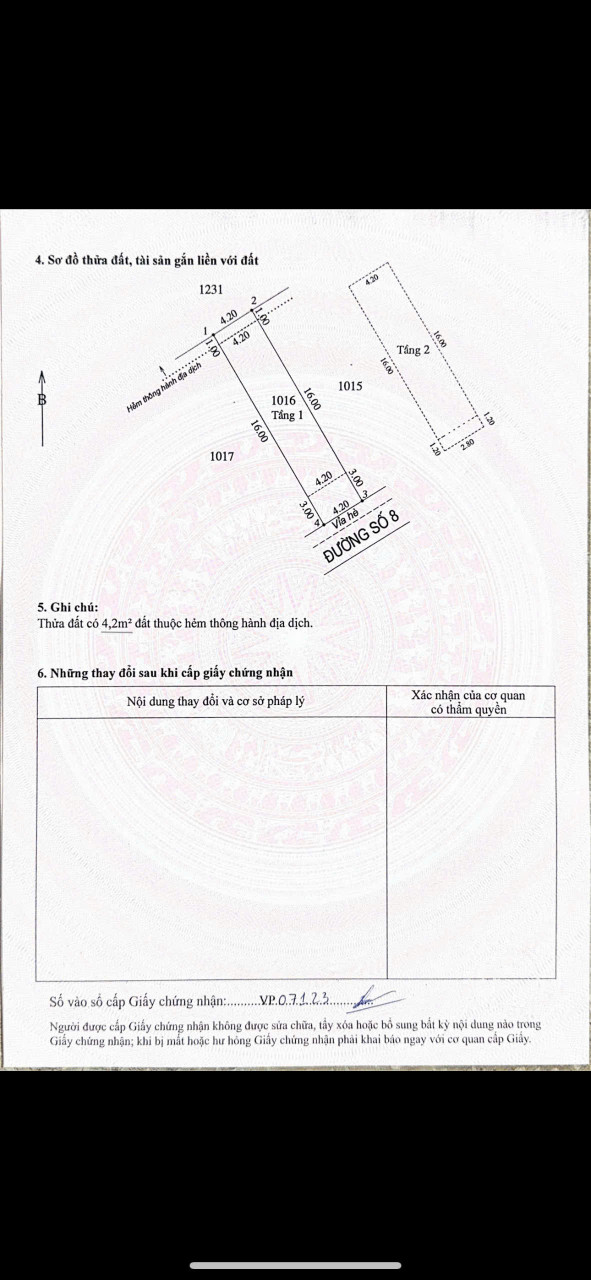 Bán nhà 134m² ngang 4.2m giá 2.85 tỷ Phường Phú Lợi