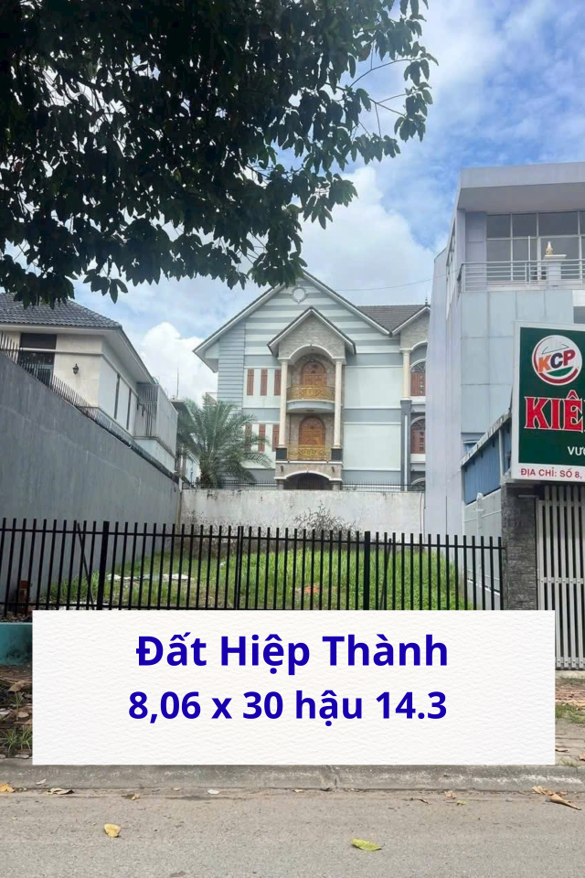Bán đất HIỆP THÀNH 621m² ngang 8,02m giá 13 tỷ Phường Phú Lợi: 0815422197