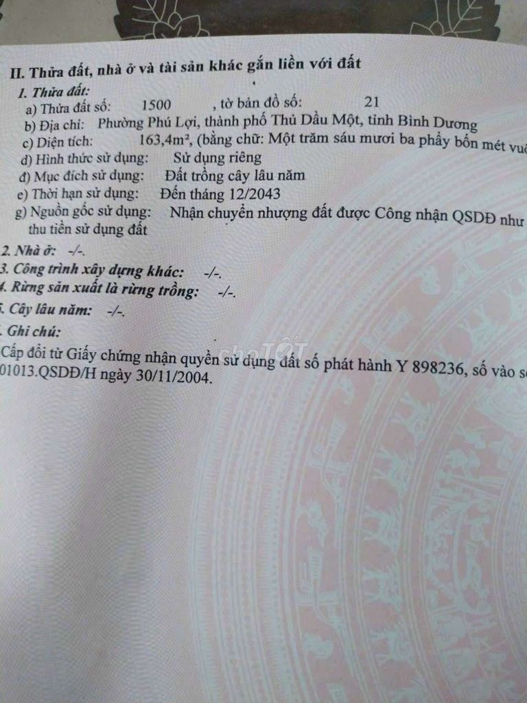 🍀Giáp Chủ 🍀.Cần bán lô đất Nở Hậu 8m cực đẹp. Phú lợi- Bình Dương