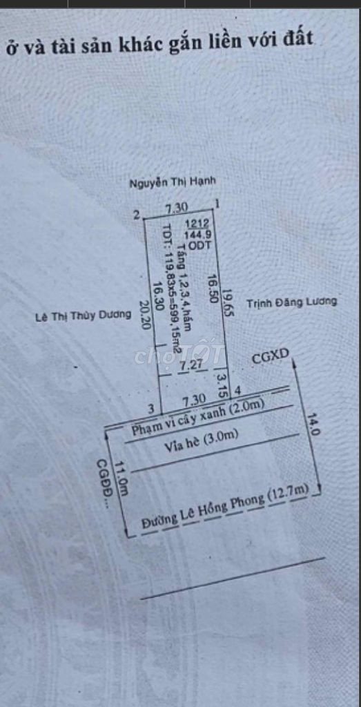 Mặt tiền kinh doanh đường Lê Hồng Phong - kinh doanh đa ngành. DT 145m