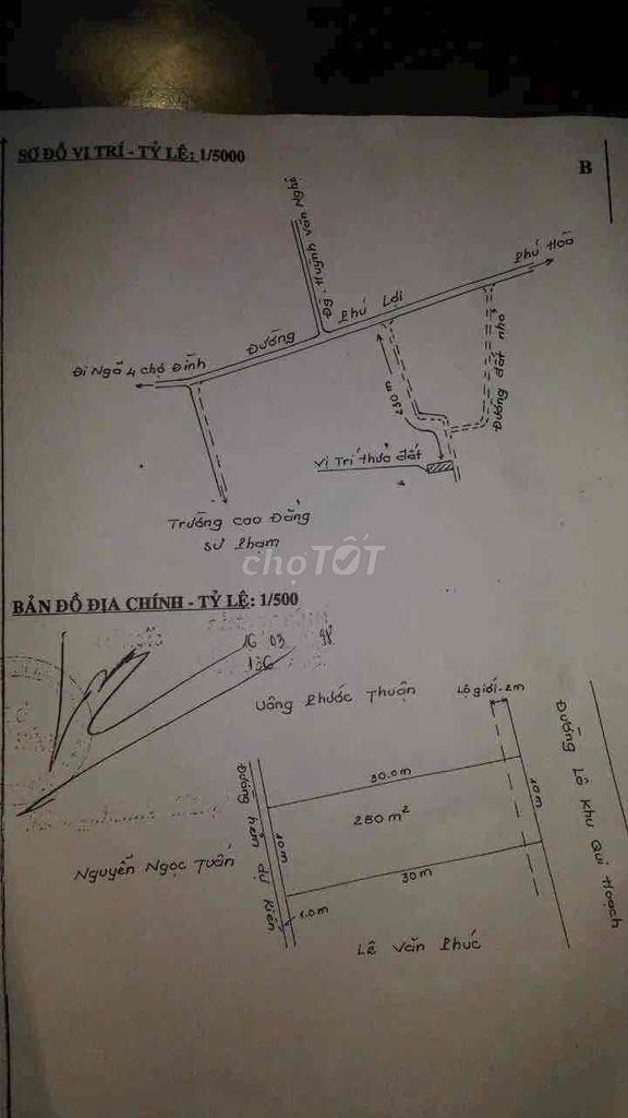 Đất đối diện ĐH Thủ Dầu Một, P. Phú Hoà giá rẻ