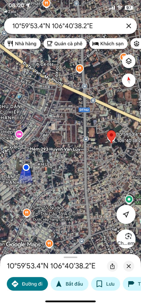 Bán đất 118.8m² ngang 5m giá 2.55 tỷ tại Phường Phú Lợi Thành phố Thủ Dầu Một