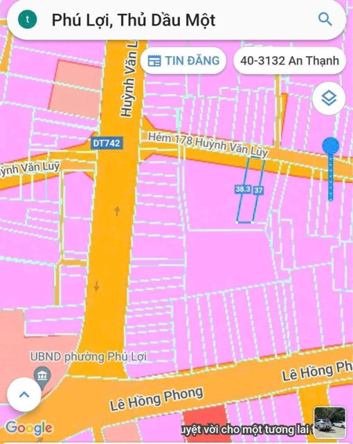 Bán đất 334.7m² ngang 8m giá 8.8 tỷ tại Phường Phú Lợi Thành phố Thủ Dầu Một