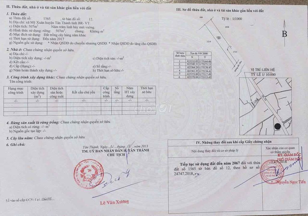 Bán đất 600m² ngang 10m giá 5 tỷ Phường Phú Mỹ
