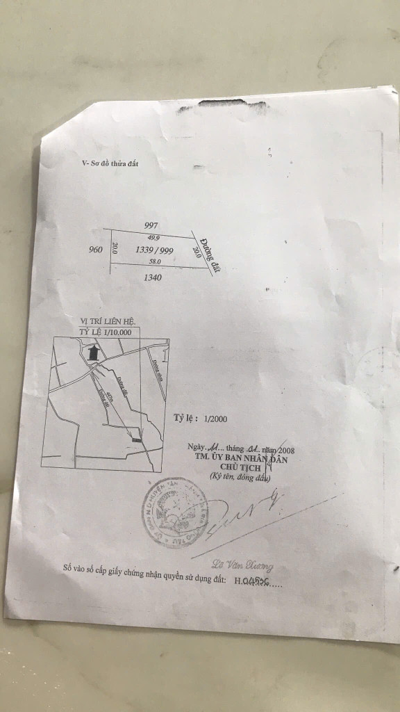 Bán đất 999m² ngang 20m giá 6.5 tỷ Phường Phú Mỹ