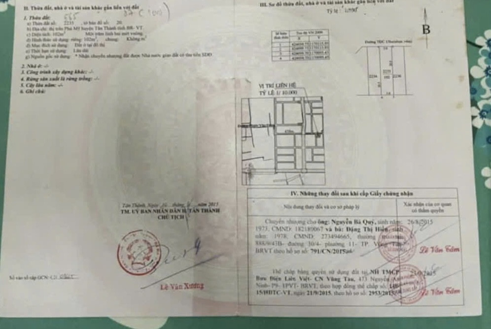 Bán đất 104m² ngang 5m giá 2.9 tỷ Phường Phú Mỹ