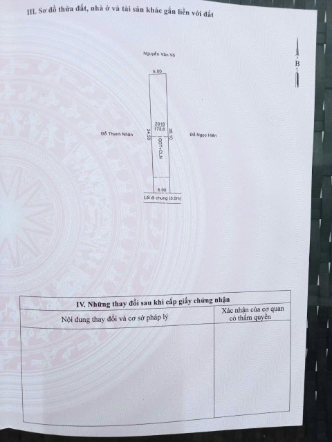 Bán đất 173.6m² ngang 5m giá 1.95 tỷ tại Phường Phú Mỹ Thành phố Thủ Dầu Một