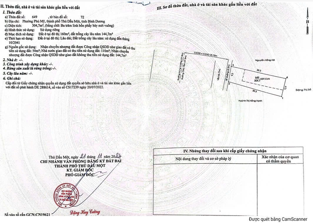 Chính chủ cần bán gấp Đất mặt tiền Đại Lộ Hùng Vương Tp Mới